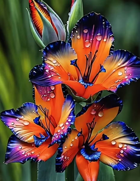 Diamond Painting Farbige-Orchidee